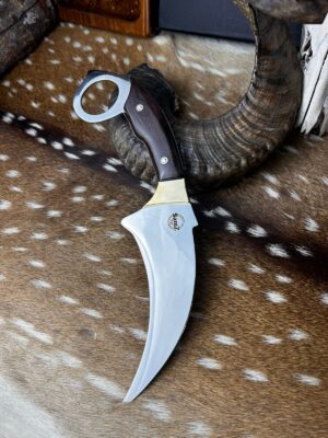 Couteau Karambit avec manche en Bois Boco